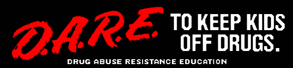 The D.A.R.E. logo from the 80s and 90s drug abuse resistance education program which is an allusion to the fact that social media is a drug The D.A.R.E. logo from the 80s and 90s drug abuse resistance education program which is an allusion to the fact that social media is a drug